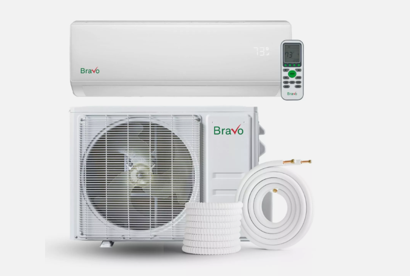 𝐎𝐍𝐋𝐘 $𝟓𝟗𝟓 Minisplit Bravo Model 17 SEER2 12000 BTU 110v Mini Split Heat Pump 1 Ton AC & 13' Kit